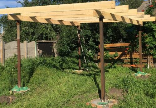 Проекты деревянных навесов для машин. Навес для автомобиля — краткая и понятная инструкция по созданию своими руками (80 фото)