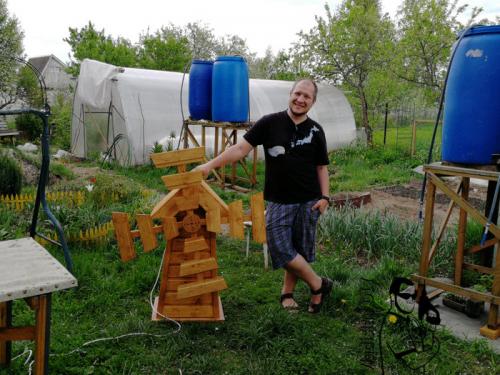 Мельницы для сада. Садовая декоративная мельница своими руками