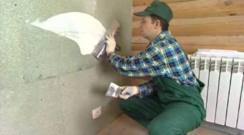 Шпаклевка стен из ДСП под обои