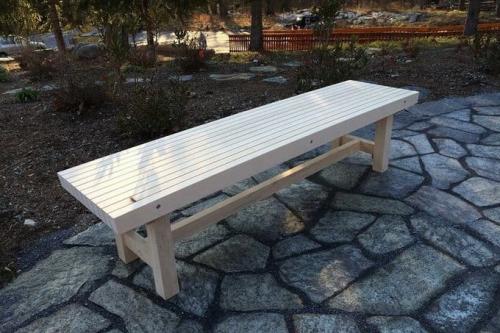 Чертеж лавки из дерева без спинки. Скамейка на вставных шипах