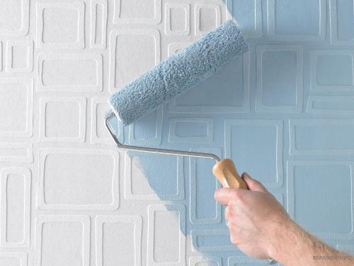 Стеклообои, как красить и чем. Подходящие краски 03