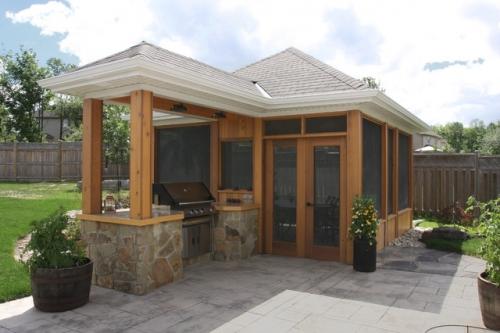 Беседка с мангалом из дерева своими руками. Особенности беседки с мангалом 10