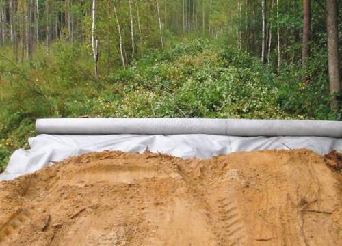 Как сделать площадку для автомобиля на глинистой земле. Строительство подъездной дороги с использованием геотекстиля