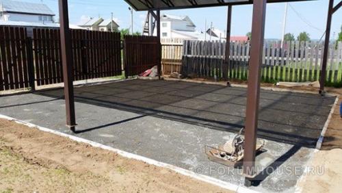 Как сделать площадку для автомобиля на даче из щебня. Как сделать стоянку для автомобиля на даче своими руками