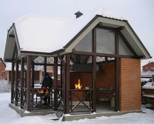 Беседка с мангалом из дерева своими руками. Особенности беседки с мангалом 12