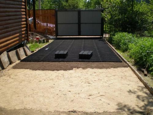 Как сделать площадку для автомобиля на даче своими руками. Площадка под автомобиль — паркинг и обустройство стоянки для авто (60 фото)