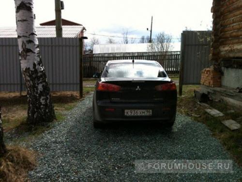 Как сделать площадку для автомобиля на даче из щебня. Как сделать стоянку для автомобиля на даче своими руками