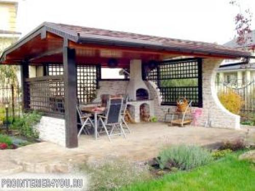 Беседка с мангалом из дерева своими руками. Особенности беседки с мангалом 09