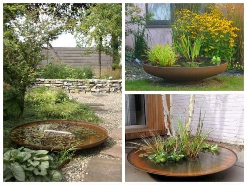 Мини пруд на даче. Водоем в миниатюре: дюжина простых идей