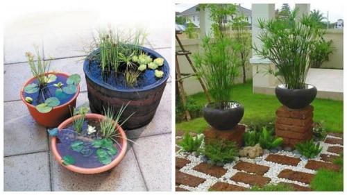 Мини пруд на даче. Водоем в миниатюре: дюжина простых идей