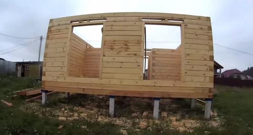 Сборка брусового дома. Дом из бруса своими руками