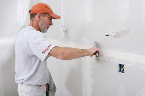 Как шпаклевать гипсокартон под покраску. Нужно ли шпаклевать гипсокартон перед финишной отделкой 02 Как шпаклевать гипсокартон под покраску. Нужно ли шпаклевать гипсокартон перед финишной отделкой 02