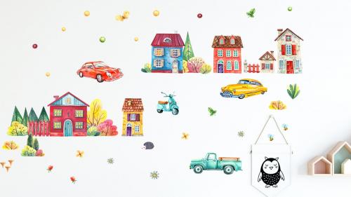 Какие стикеры или наклейки подходят для детских стен. Декор детской комнаты интерьерными наклейками
