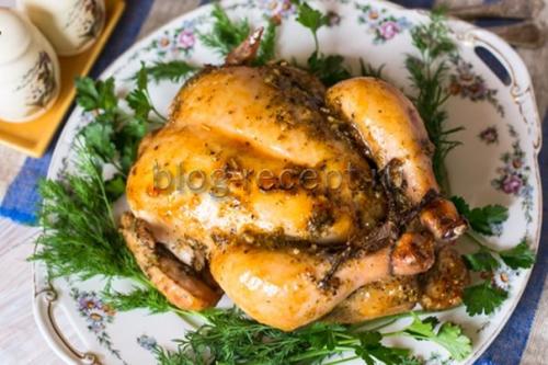 Курица с хрустящей корочкой в фольге. Курица в духовке в фольге