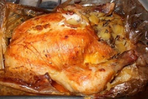Сколько запекать курицу в рукаве. Курица в рукаве – рецепты с фото