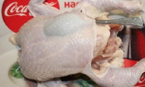 Курица на соли не получилась. Способ приготовления: