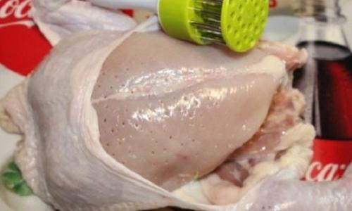 Курица на соли не получилась. Способ приготовления: