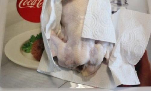 Курица на соли не получилась. Способ приготовления: