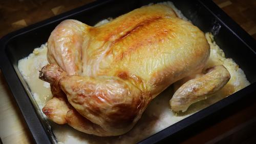 Курица на соли разрезанная. Курица запеченная на соли | Самый простой рецепт!