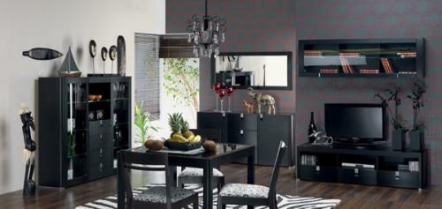 Цвет стен в гостиной с темной мебелью. Гостиная в темных тонах фото