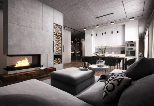 Дизайн квартиры в бело серых тонах. Почему серый цвет в интерьере так популярен