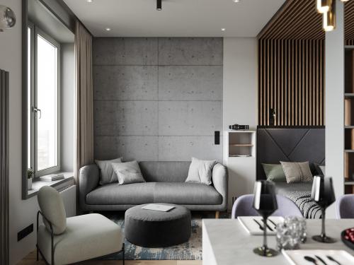 Дизайн квартиры в бело серых тонах. Почему серый цвет в интерьере так популярен