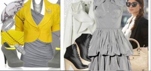 Сочетания с серым в одежде. Кому подходит