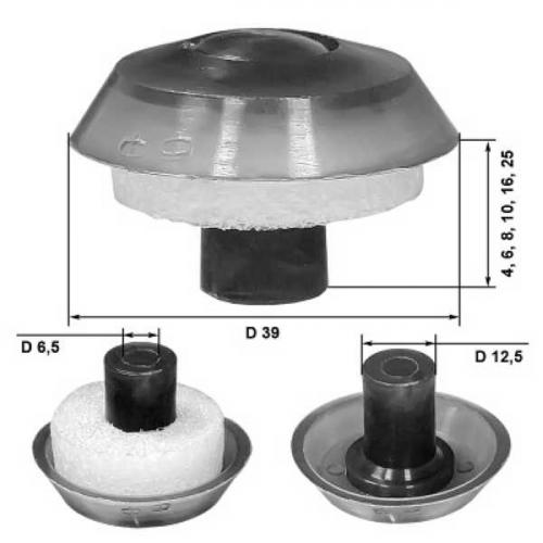 Прокладка между металлом и поликарбонатом. Точечное соединение – крепеж