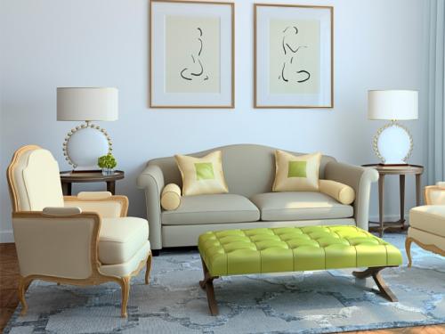 Сочетание теплых и холодных оттенков в интерьере. Подбор цвета для стен и потолка