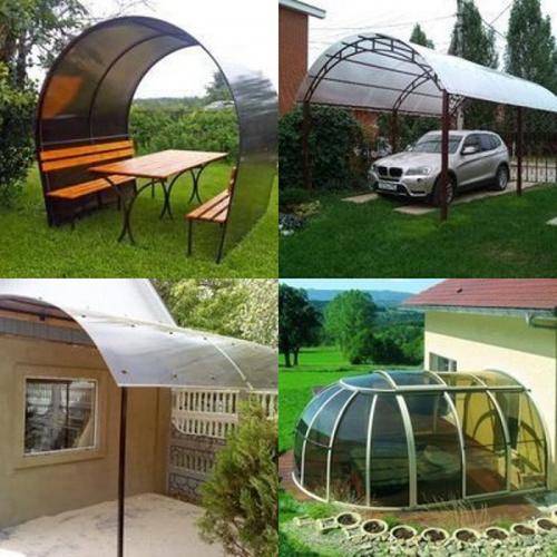 Крепление поликарбоната к металлическому каркасу и теплице. Шайбы и саморезы 01