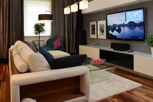 Интерьер гостиной в современном стиле. Особенности стиля 14