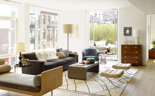 Яркая гостиная в современном стиле. Стили оформления гостиной комнаты