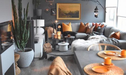 Модный дизайн гостинной. Цвет в дизайне гостиной