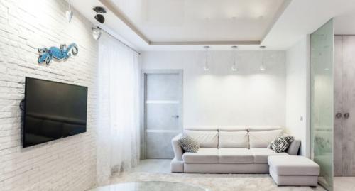 Гостиная в современном стиле в светлых тонах. Цветовые решения и декор светлой гостиной 19