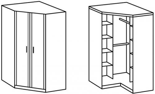 Как и какую гардеробную систему выбрать. Угловой вариант гардероба 03 Как и какую гардеробную систему выбрать. Угловой вариант гардероба 03