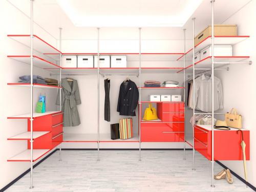 Каркасная гардеробная система. Виды гардеробных систем хранения и варианты их оборудования |+62 фото