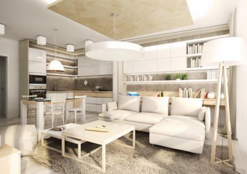 Кремовый цвет стен в гостинной. Мы выбираем идеальный оттенок бежевого. Бежевый интерьер гостиной