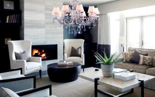 12 Продумать разное освещение для гостиной и спальни. Кухня-гостиная 11