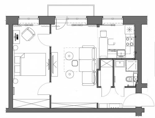Дизайн комнаты 18 кв.м с балконом и окном. Дизайн зала с площадью в 18 квадратных метров