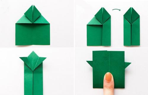 Поделки из белой бумаги А4. Прыгающая лягушка