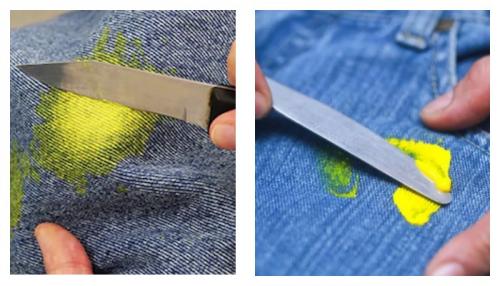 Как вывести засохшую масляную краску с одежды. Как очистить краску с одежды, свежую и засохшую