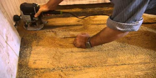 Как снять краску с деревянного пола в домашних условиях. Механический