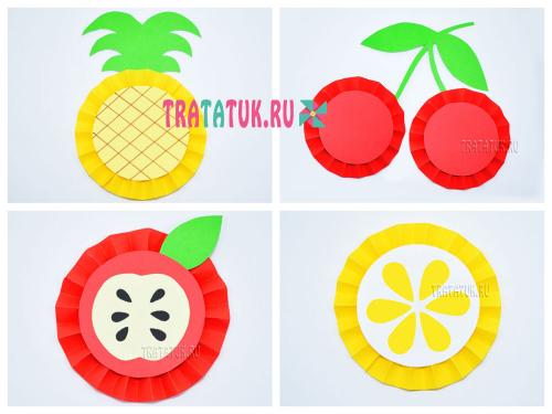 Простые поделки из бумаги. Поделки путём сложения бумаги гармошкой