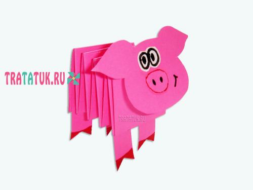 Простые поделки из бумаги. Поделки путём сложения бумаги гармошкой