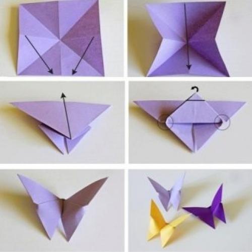 Простые поделки из бумаги. Поделки путём сложения бумаги гармошкой 20