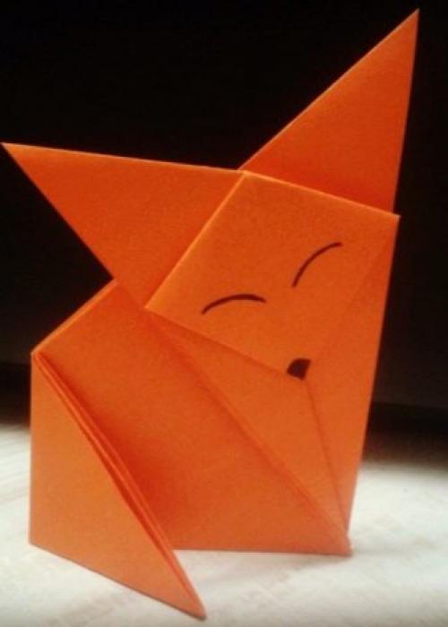 Простые поделки из бумаги. Поделки путём сложения бумаги гармошкой 16