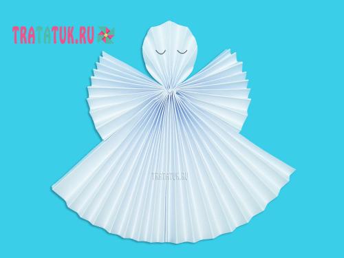 Простые поделки из бумаги. Поделки путём сложения бумаги гармошкой