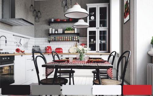 Серый цвет в интерьере и его сочетание с другими.. Сочетание серого с другими цветами в интерьере 12