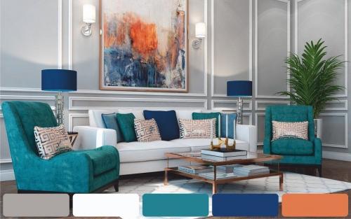 Серый цвет в интерьере и его сочетание с другими.. Сочетание серого с другими цветами в интерьере 10