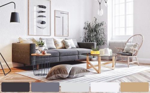 Серый цвет в интерьере и его сочетание с другими.. Сочетание серого с другими цветами в интерьере 08